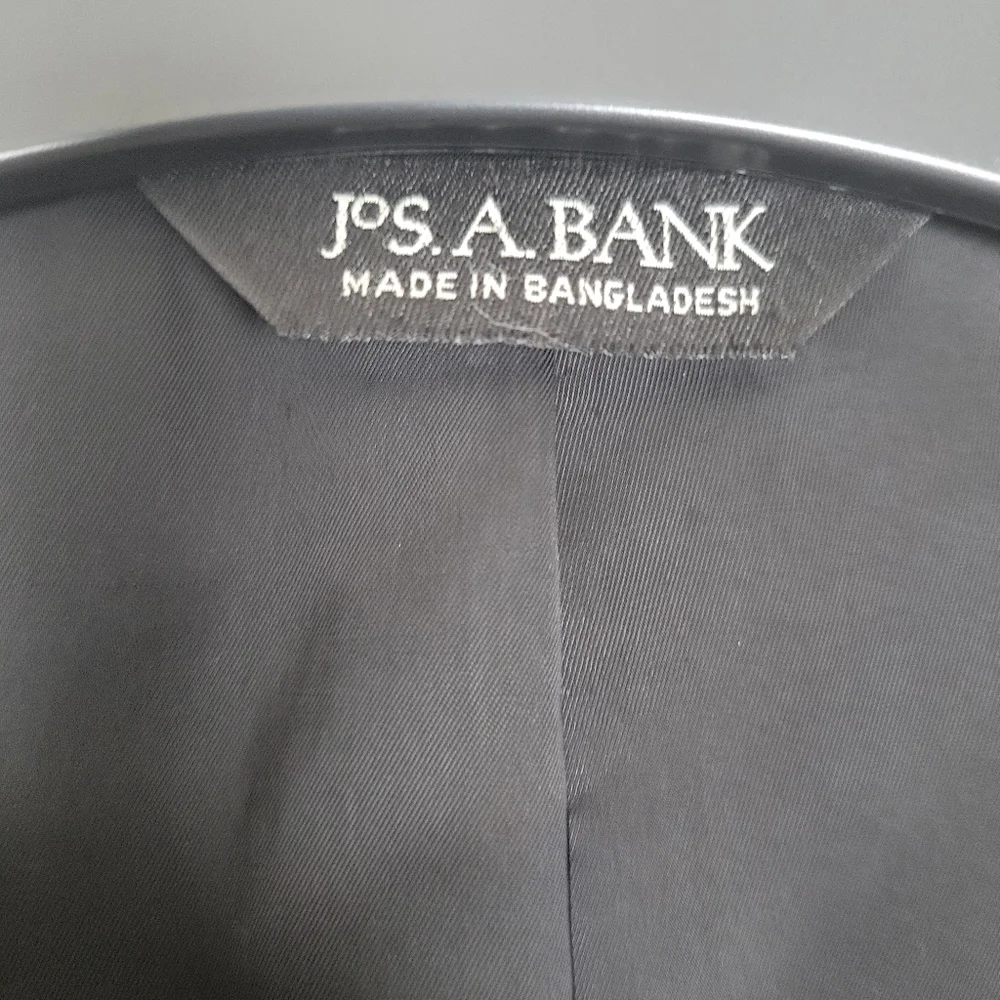 Jos A Bank Traveler Blazer Jacket Tailored Fit Mens 41R Gray 100% Wool